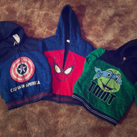 Other - 3 boys zip up hoodies
